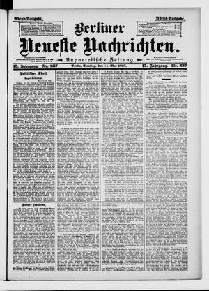 Berliner Neueste Nachrichten on May 14, 1895