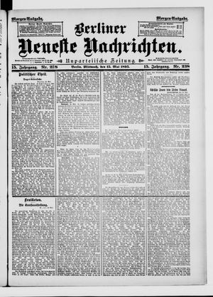 Berliner neueste Nachrichten vom 15.05.1895