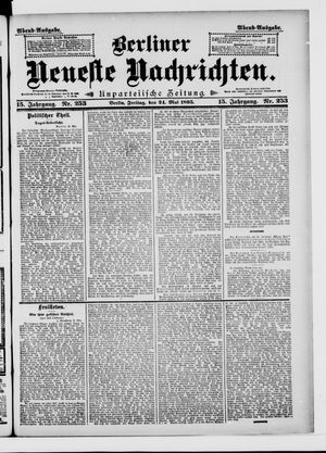 Berliner neueste Nachrichten vom 24.05.1895
