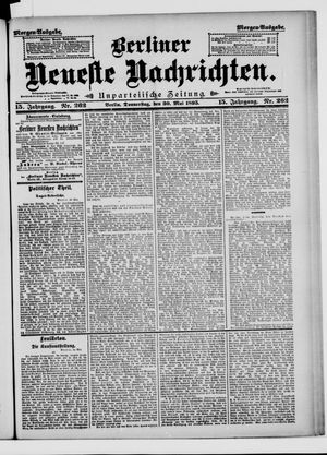 Berliner neueste Nachrichten vom 30.05.1895