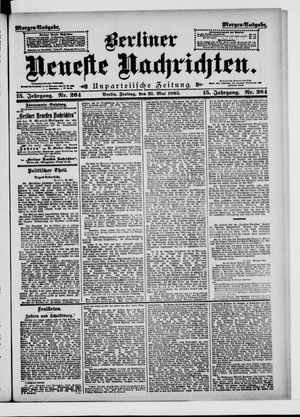 Berliner neueste Nachrichten vom 31.05.1895