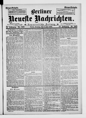 Berliner neueste Nachrichten on Jun 2, 1895