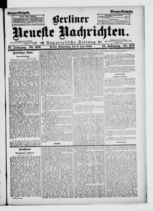 Berliner neueste Nachrichten vom 06.06.1895