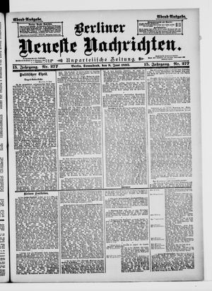 Berliner Neueste Nachrichten vom 08.06.1895