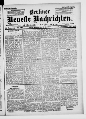 Berliner Neueste Nachrichten on Jun 11, 1895