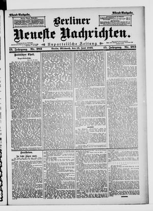 Berliner neueste Nachrichten vom 12.06.1895