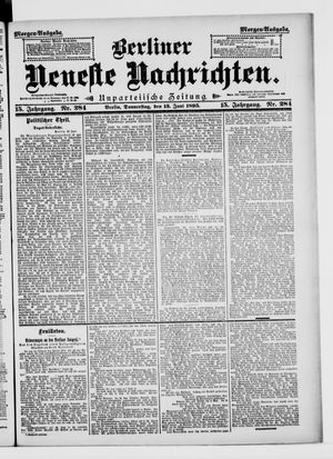 Berliner neueste Nachrichten vom 13.06.1895