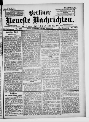 Berliner neueste Nachrichten vom 13.06.1895