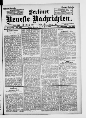 Berliner neueste Nachrichten vom 16.06.1895