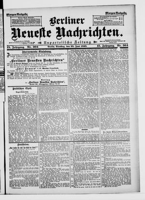 Berliner Neueste Nachrichten vom 25.06.1895