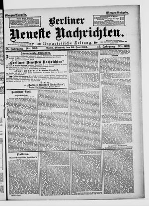 Berliner neueste Nachrichten vom 26.06.1895
