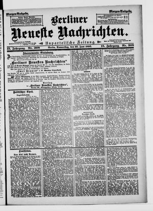 Berliner Neueste Nachrichten on Jun 27, 1895