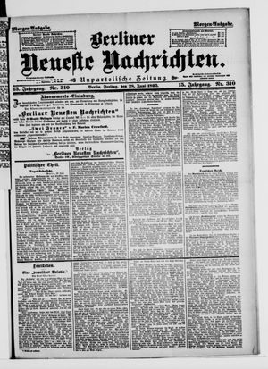 Berliner Neueste Nachrichten on Jun 28, 1895