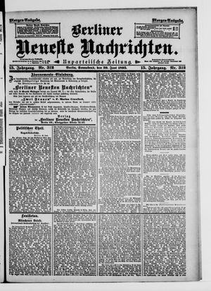 Berliner neueste Nachrichten vom 29.06.1895