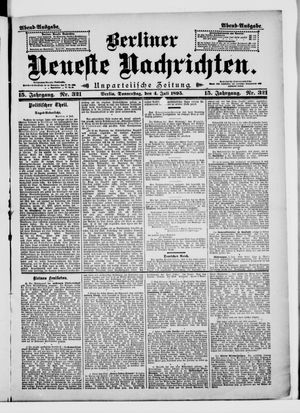 Berliner neueste Nachrichten vom 04.07.1895