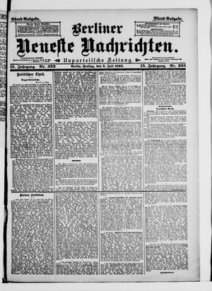 Berliner Neueste Nachrichten vom 05.07.1895