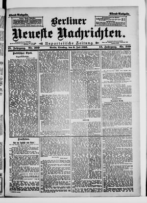 Berliner neueste Nachrichten vom 09.07.1895