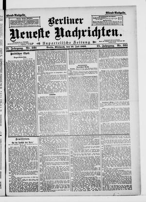 Berliner neueste Nachrichten vom 10.07.1895