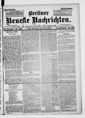 Berliner neueste Nachrichten vom 11.07.1895