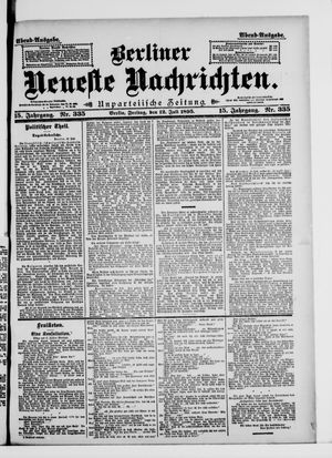 Berliner Neueste Nachrichten on Jul 12, 1895