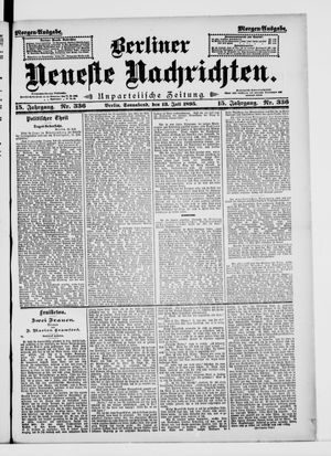 Berliner neueste Nachrichten vom 13.07.1895