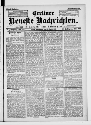 Berliner Neueste Nachrichten vom 13.07.1895
