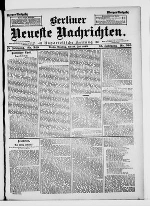 Berliner neueste Nachrichten vom 16.07.1895