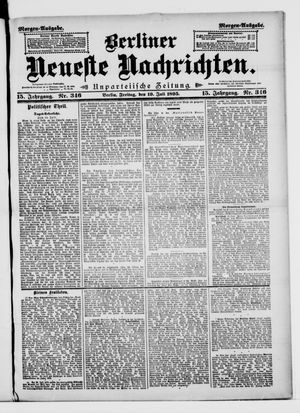 Berliner neueste Nachrichten vom 19.07.1895