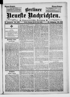 Berliner Neueste Nachrichten vom 21.07.1895