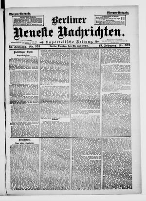 Berliner neueste Nachrichten vom 23.07.1895