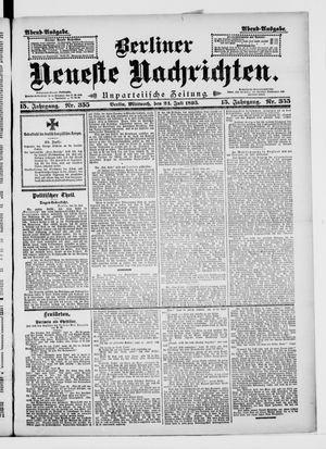 Berliner neueste Nachrichten vom 24.07.1895