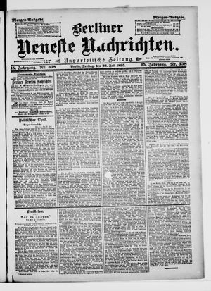 Berliner Neueste Nachrichten vom 26.07.1895