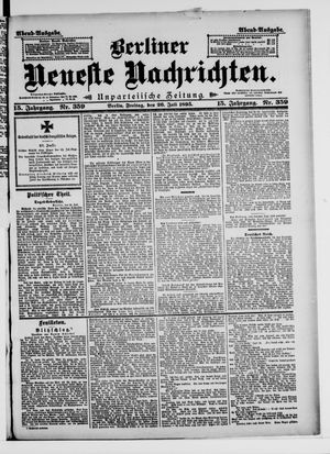 Berliner Neueste Nachrichten vom 26.07.1895