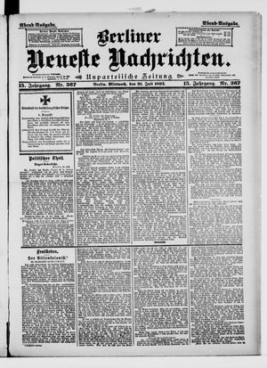 Berliner Neueste Nachrichten vom 31.07.1895