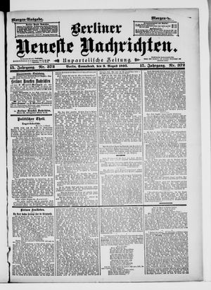 Berliner Neueste Nachrichten vom 03.08.1895
