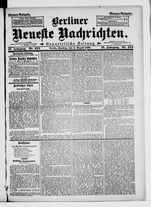 Berliner neueste Nachrichten vom 04.08.1895