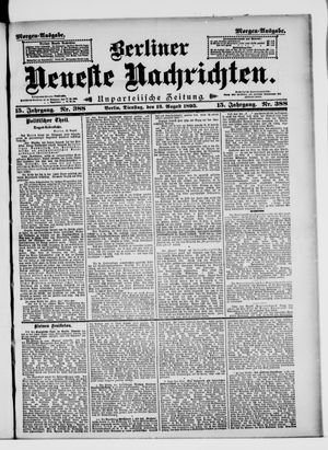 Berliner neueste Nachrichten vom 13.08.1895