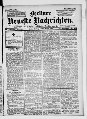 Berliner neueste Nachrichten vom 20.08.1895