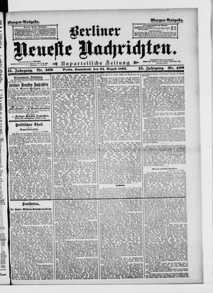 Berliner Neueste Nachrichten on Aug 24, 1895