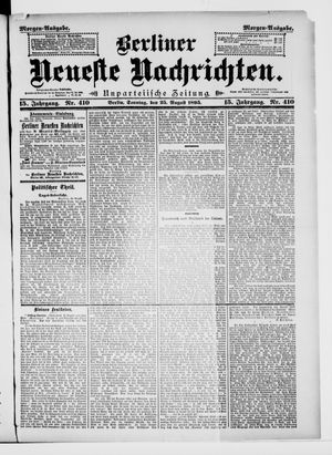 Berliner Neueste Nachrichten vom 25.08.1895