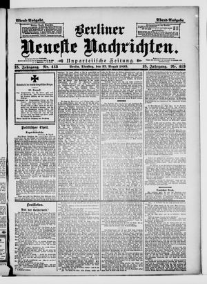 Berliner Neueste Nachrichten vom 27.08.1895