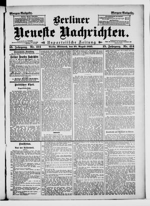 Berliner neueste Nachrichten vom 28.08.1895
