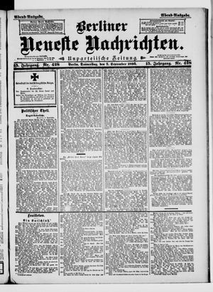 Berliner neueste Nachrichten on Sep 5, 1895