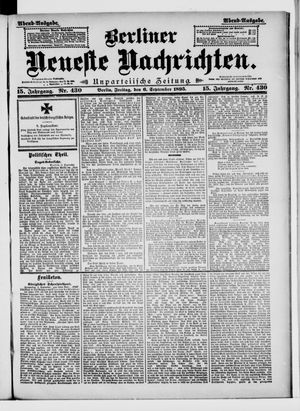 Berliner neueste Nachrichten vom 06.09.1895