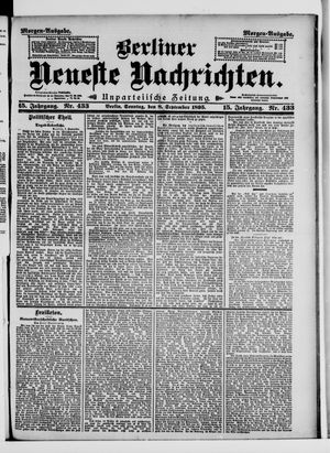 Berliner neueste Nachrichten vom 08.09.1895