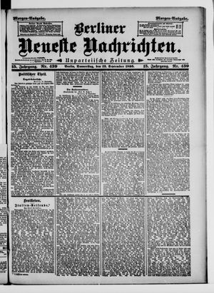 Berliner Neueste Nachrichten on Sep 12, 1895