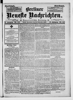 Berliner Neueste Nachrichten vom 14.09.1895