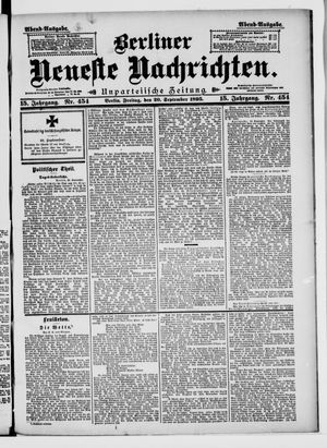 Berliner neueste Nachrichten vom 20.09.1895