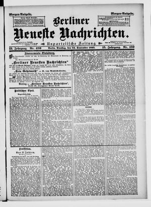 Berliner neueste Nachrichten vom 24.09.1895