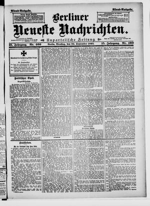Berliner Neueste Nachrichten vom 24.09.1895